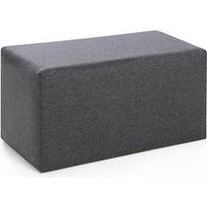 Sittepuffer Hanah Home Rektangulær Grå Sittepuff
