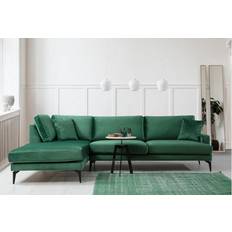 Divansoffor - Gröna Naiomy Grön/Svart Soffa 3-sits