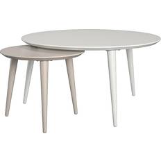 Carnegie Indskudsborde Taupe/Hvid
