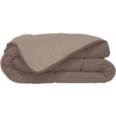 Couettes Poyet Motte Légère Microfibre 140 x 200 cm Taupe Couette (200x140cm)