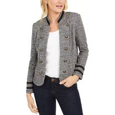 Elastane/Lycra/Spandex - Women Blazers Tommy Hilfiger Military Band Jacket - Black Multi