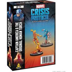 Atomic Marvel Crisis Protocol Captain America & The Original Human Torch