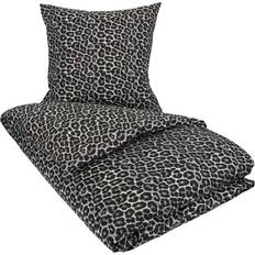 Borg Living Leopard Spotted Dynebetræk Sort (220x200cm)