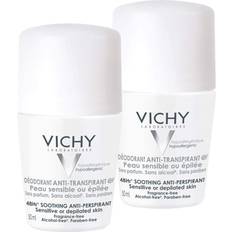 Hygieneartikel Vichy 48HR Soothing Anti Perspirant Deo Roll-on 50ml 2 Stk