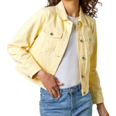 Roman Classic Cotton Denim Jacket - Lemon