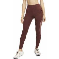 Brun - Dame - Løb Tights Nike Dri-Fit Fast Running Tights - Bronze Eclipse/Refle