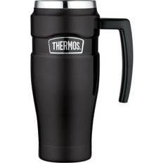 Thermos Med handtag Kökstillbehör Thermos Stainless King With Handle Matt Black Termosmugg 47cl