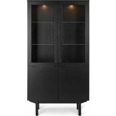 Skovby Vitrineskabe Skovby SM307 Black Stained Oak Vitrineskab 98x182cm