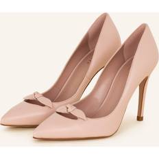 Ted Baker Vrouw Hakken & Pumps Ted Baker Womens Dusky-pink Teliah Bow-embellished Leather Courts Eur Women