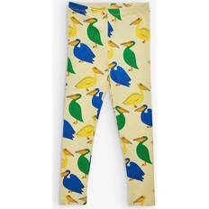 Keltainen Housut Mini Rodini Pelican Printed Leggings - Yellow