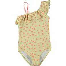 146/152 Maillots de bain Molo Yellow Passion Net Swimsuit