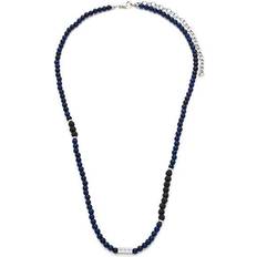 Blå Halskæder Evolution Necklace - Sivler/Black/Blue