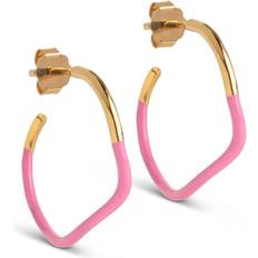 Enamel hoops sway ENAMEL Copenhagen Sway Hoops - Pink