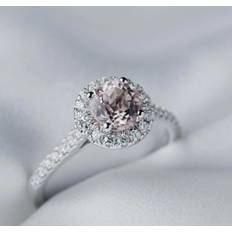 Smykkekæden Karat Guld Ring med Morganit og Brillanter 0,33 Carat TW/SI