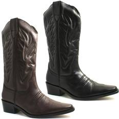 Men - Silver Boots Woodland Cowboy M699 Brown Boots Brown