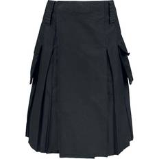 Homme Jupes Brandit Kilt, Black