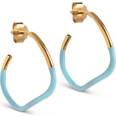 Enamel hoops sway ENAMEL Copenhagen Sway hoops Forgyldt