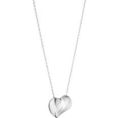 Georg Jensen Heart Pendant Necklace - Silver
