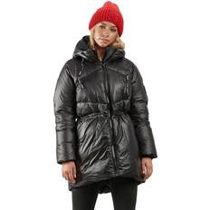 Svea Ytterklær Svea Mid Length Shiny Jacket - Black