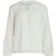 Recycled Materials Blouses Vila Dobby Sleeve Blouse - White