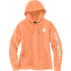Carhartt Women's Clarksburg Graphic Sleeve Pullover Sweatshirt - Dusty Orange Heather