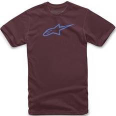 Alpinestars Ageless Mens Short Sleeve T-Shirt Maroon/Blue