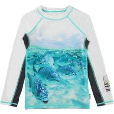 Valkoinen UV-vaatteet Molo Neptune Rash Guard Funny Fish - Blue