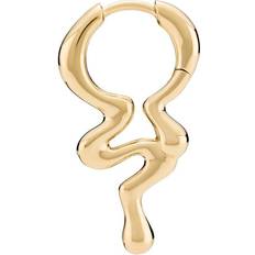 Maria Black Maya Huggie - Goldplated Silver