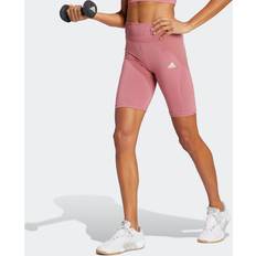 Adidas Red Clothing Adidas Training Seamless Short Leggings - Rosa