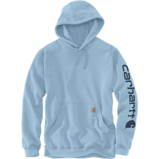 Carhartt Men's Loose Fit Midweight Logo Sleeve Graphic Hoodie - Moonstone