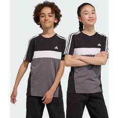 adidas Tiberio 3stripes Colorblock Cotton Tshirt Sort 128