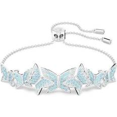 Swarovski Armband Lilia Silver/Blå 5662184 Rodiumpläterad armband med blå fjärilar