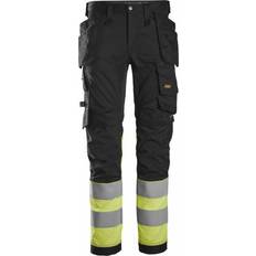 Arbejdstøj & Udstyr Snickers Håndværkerbukser Med Hylsterlommer - Sort/Hi-Vis Gul