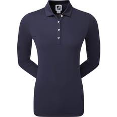 FootJoy Sun Protection Jersey Knit Dame Poloshirt Langærmet Navy