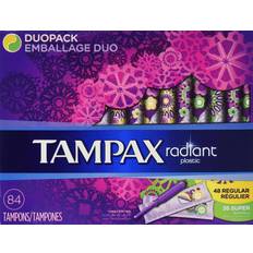 Tampax Radiant Plastic Unscented Regular/Super 84-pack