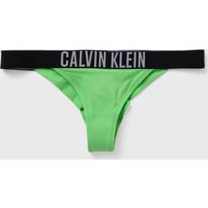 M Partes inferiores de bikini Calvin Klein Braga Bikini Intense Power Verde Claro Negro Mujer - Green/Black