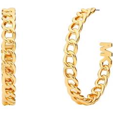 Michael Kors Hoop Earrings - Gold/Transparent