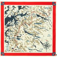 Fjällräven Herr Halsdukar & Sjalar Fjällräven Scarf Swedish Map True Red