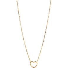 Gullbelagt Halskjeder ENAMEL Copenhagen Organic Heart Necklace - Gold