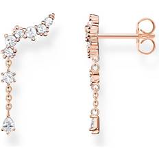Thomas Sabo Örhängen öronklättrare iskristaller roséguld