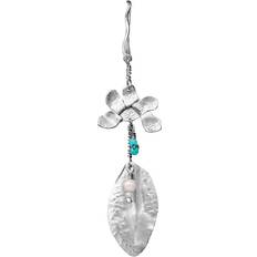 Turkis Øreringe Maanesten Esme Single Earring - Silver/Pearl/Turquoise