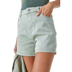 Denim Shorts - Pink Roman Washed Denim Stretch Shorts - Sage