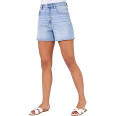 Denim Shorts - Grey Roman Washed Denim Stretch Shorts - Light Blue