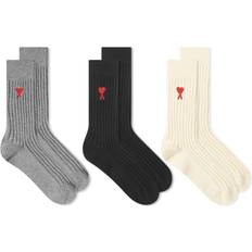 De Coeurs Socks 3-pack - Off White/Grey/Black