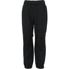 Boys - Elastane Soft Shell Pants zigzag Kid's Ludo Softshell W-Pro Pants - Black (Z213021-1001)