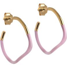 Enamel hoops sway ENAMEL Copenhagen Sway hoops light pink