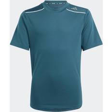 Silber Oberteile Adidas Aeroready T-Shirt Jungen Arctic Night - Türkis