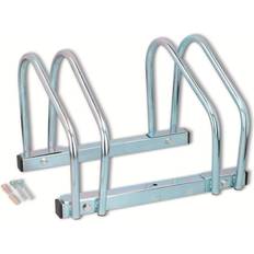 Dunlop bike rack for two bicycles floormount 26.5 x x 32.5 silver