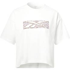 Reebok Women T-shirts Reebok Women's TE Graphic Tee -ModSafari White