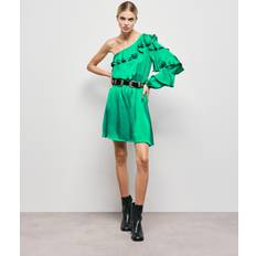 The Kooples Short Asymmetric Green Dress